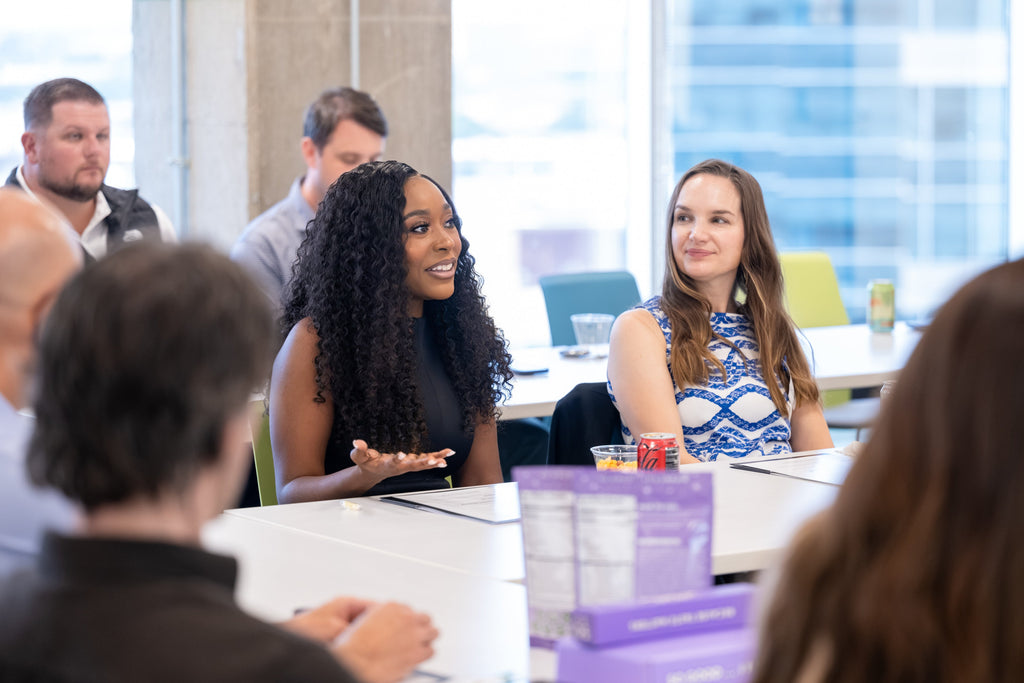 Destiny Adams joins YouTube and Congressional Creator Caucus for the Creator Economy Roundtable in Dallas